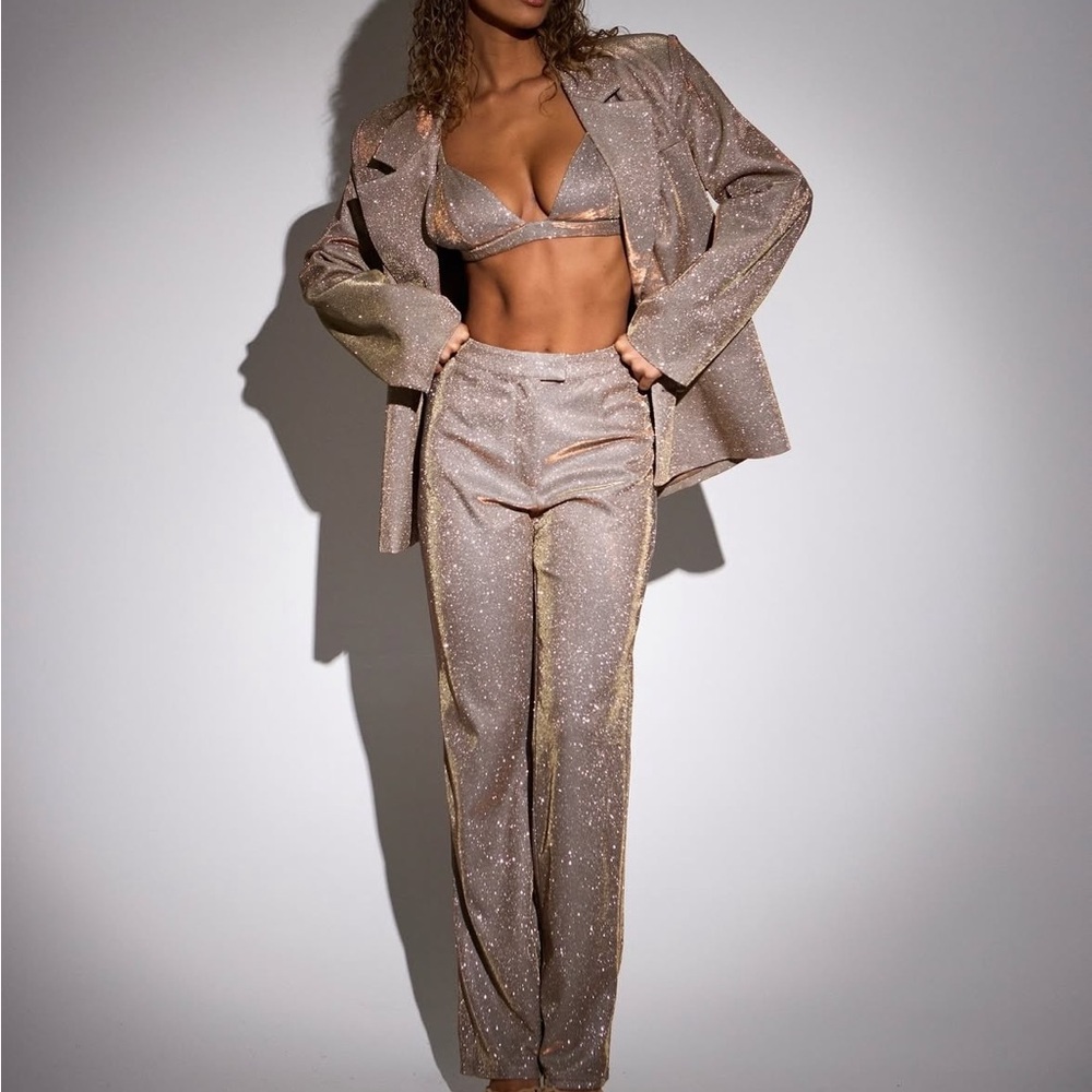 SLA the Label Bronze Glitter Suit